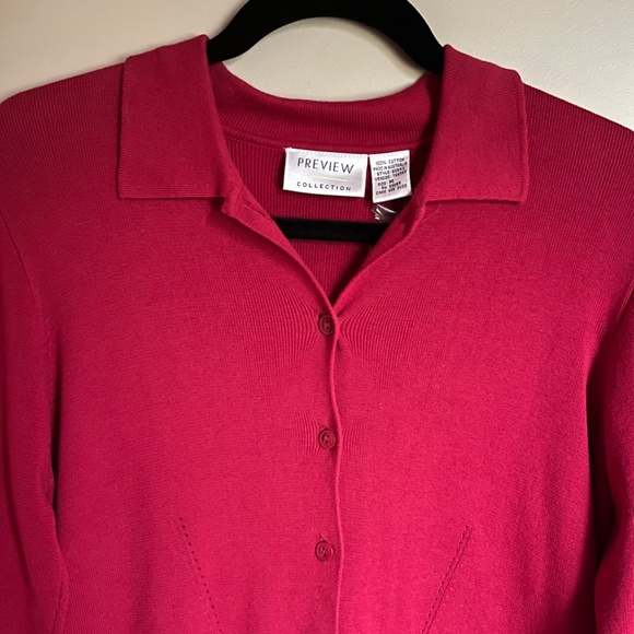 Preview Collection Red Sweater NWOT - Picture 1 of 4